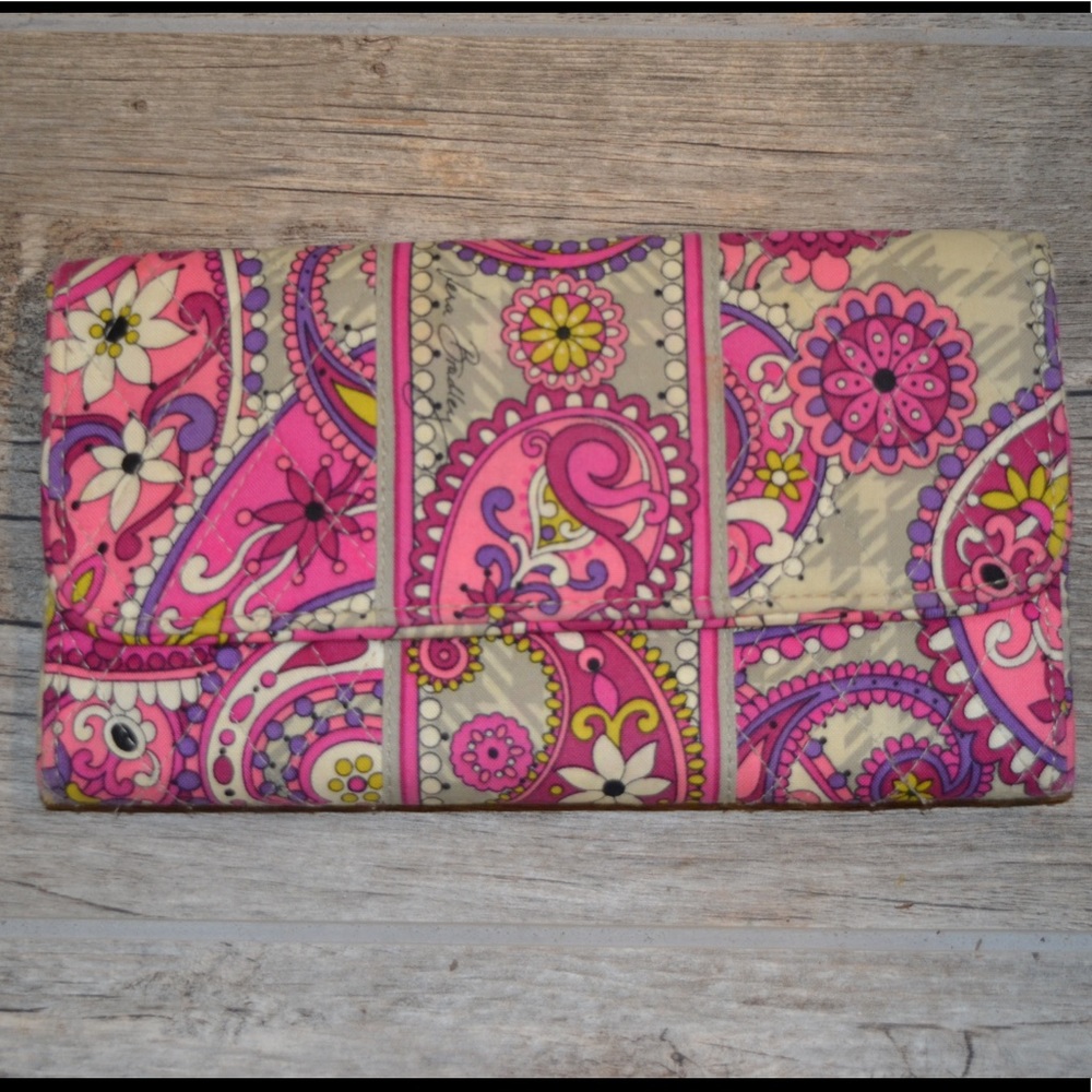 Vera Bradley pink multicolored wallet